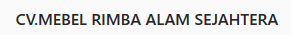 CV Mebel Rimba Alam Sejahtera