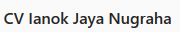 CV Ianok Jaya Nugraha