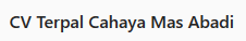 CV Terpal Cahaya Mas Abadi 