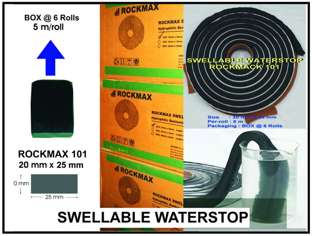 Swellable Waterstop Rockmax 101